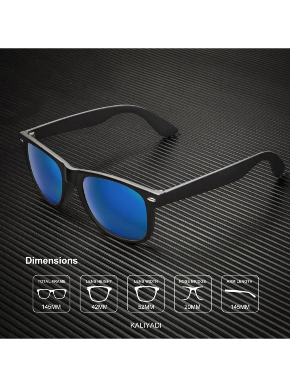 Polarized Matte Finish Sunglasses for Men & Women - UV Blocking Color Mirror